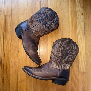 Laredo Western Cowboy Boots Mens Size 13EW Brown Leather Square Toe 68354